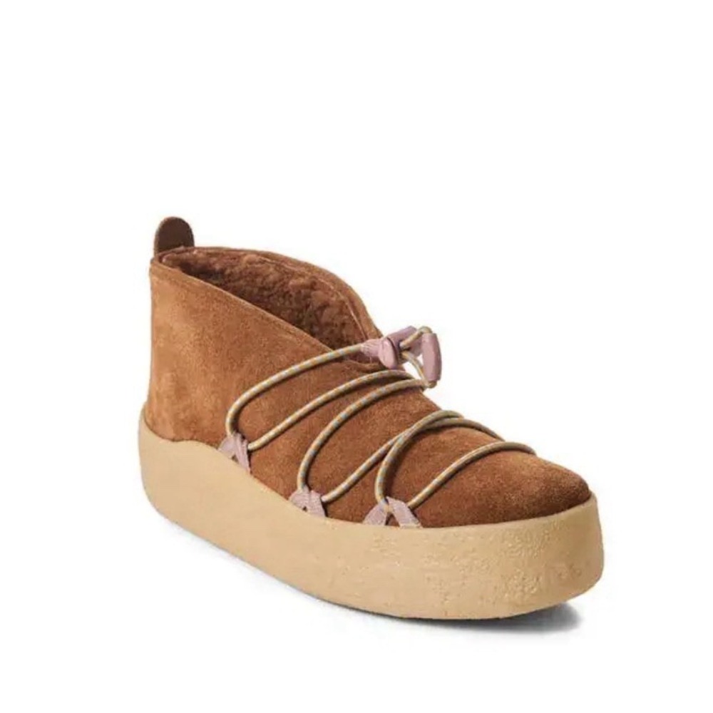 Free People Ladies Snowdrop Micro Genuine Shearling Boot Size 7 NWT $168 - Picture 2 of 9